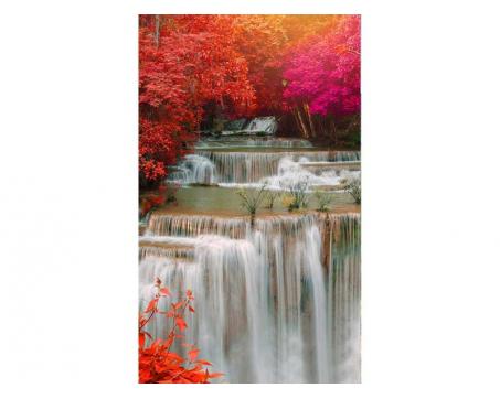 Vlies Fototapete - Wasserfall im Regenwald 150 x 250 cm 