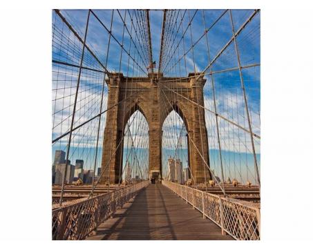 Vlies Fototapete - Brooklyn Brücke 225 x 250 cm 