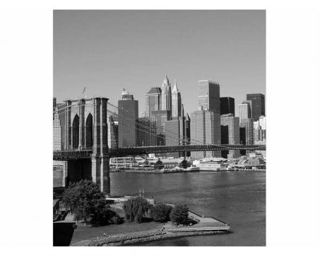 Vlies Fototapete - Grau Manhattan 225 x 250 cm 