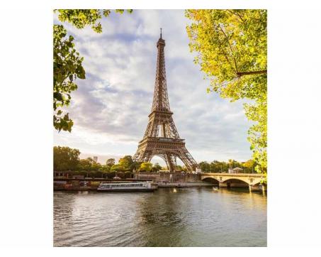 Vlies Fototapete - Seine in Paris 225 x 250 cm 