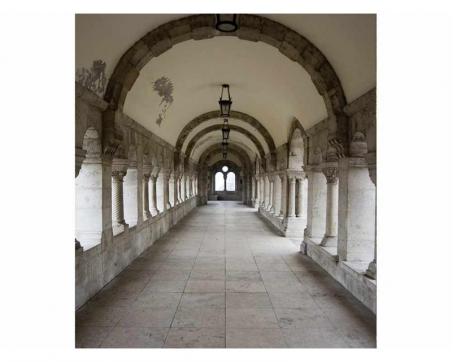 Vlies Fototapete - Altertümlicher Korridor 225 x 250 cm 