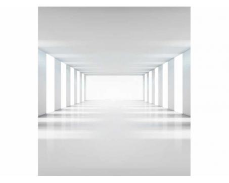 Vlies Fototapete -Weißer Korridor 225 x 250 cm 