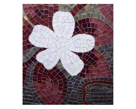 Vlies Fototapete - rotes Mosaik 225 x 250 cm 