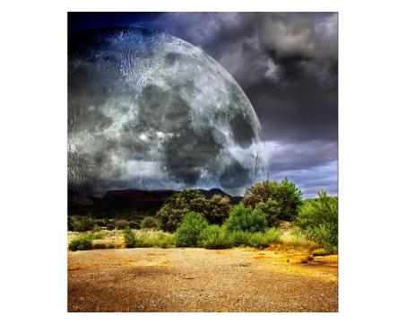 Vlies Fototapete - Mond 225 x 250 cm 