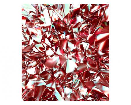 Vlies Fototapete - Rote Kristall 225 x 250 cm 