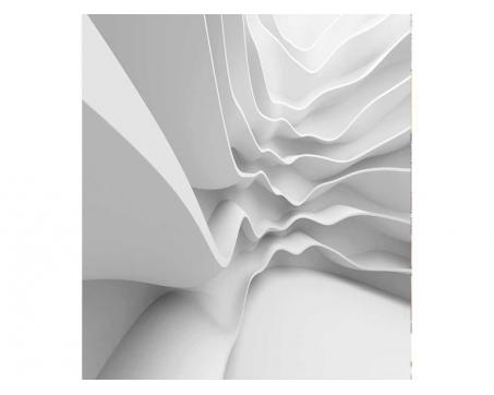 Vlies Fototapete - futuristiche Welle 3D 225 x 250 cm 