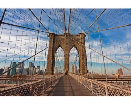 Vlies Fototapete - Brooklyn Brücke 375 x 250 cm 