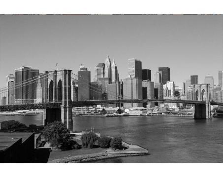 Vlies Fototapete - Grau Manhattan 375 x 250 cm 