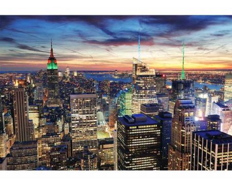 Vlies Fototapete - Wolkenkratzer in der New York 375 x 250 cm 