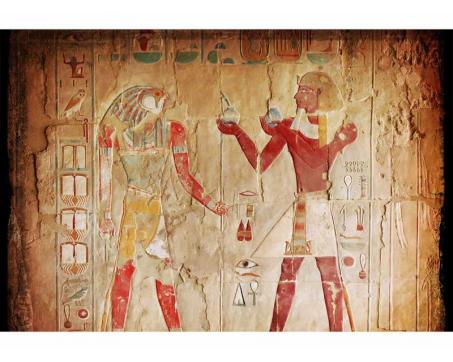 Vlies Fototapete - ägyptisches Gemälde 375 x 250 cm 