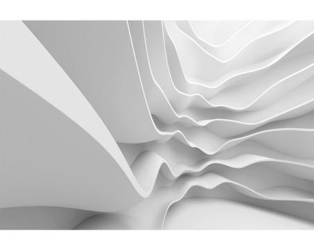 Vlies Fototapete - futuristiche Welle 3D 375 x 250 cm 