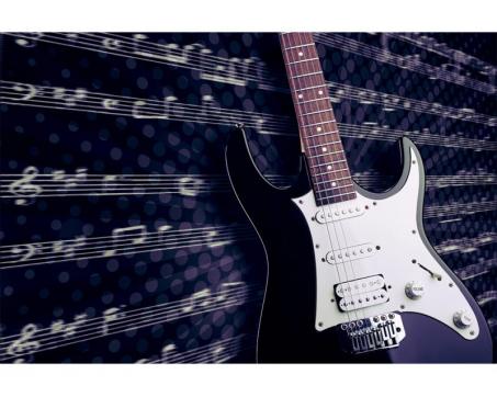 Vlies Fototapete - elektrische Gitarre 375 x 250 cm 