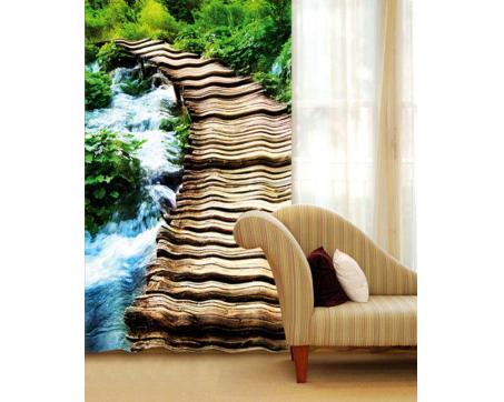 Vorhang - Holzsteg 140 x 245 cm