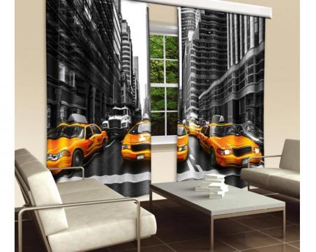 Vorhang - Gelbe Taxis 280 x 245 cm