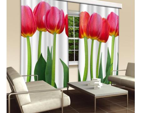 Vorhang - Bett von Tulpen 280 x 245 cm