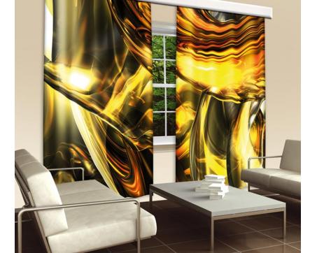Vorhang - Goldene Drähte 280 x 245 cm