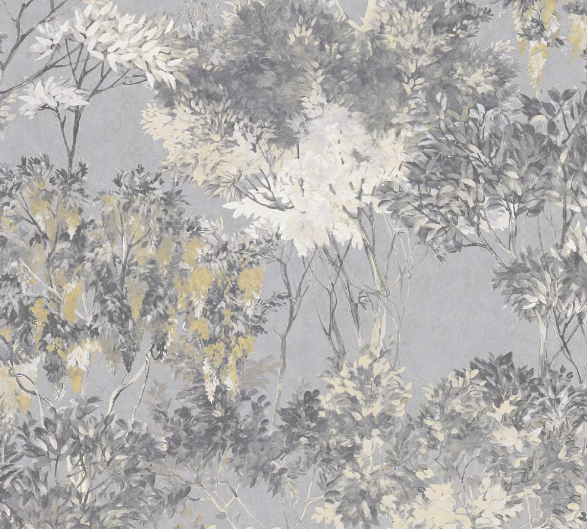 Vliestapete AP Arcade 391734 - Floral Muster - Grau, Weiß