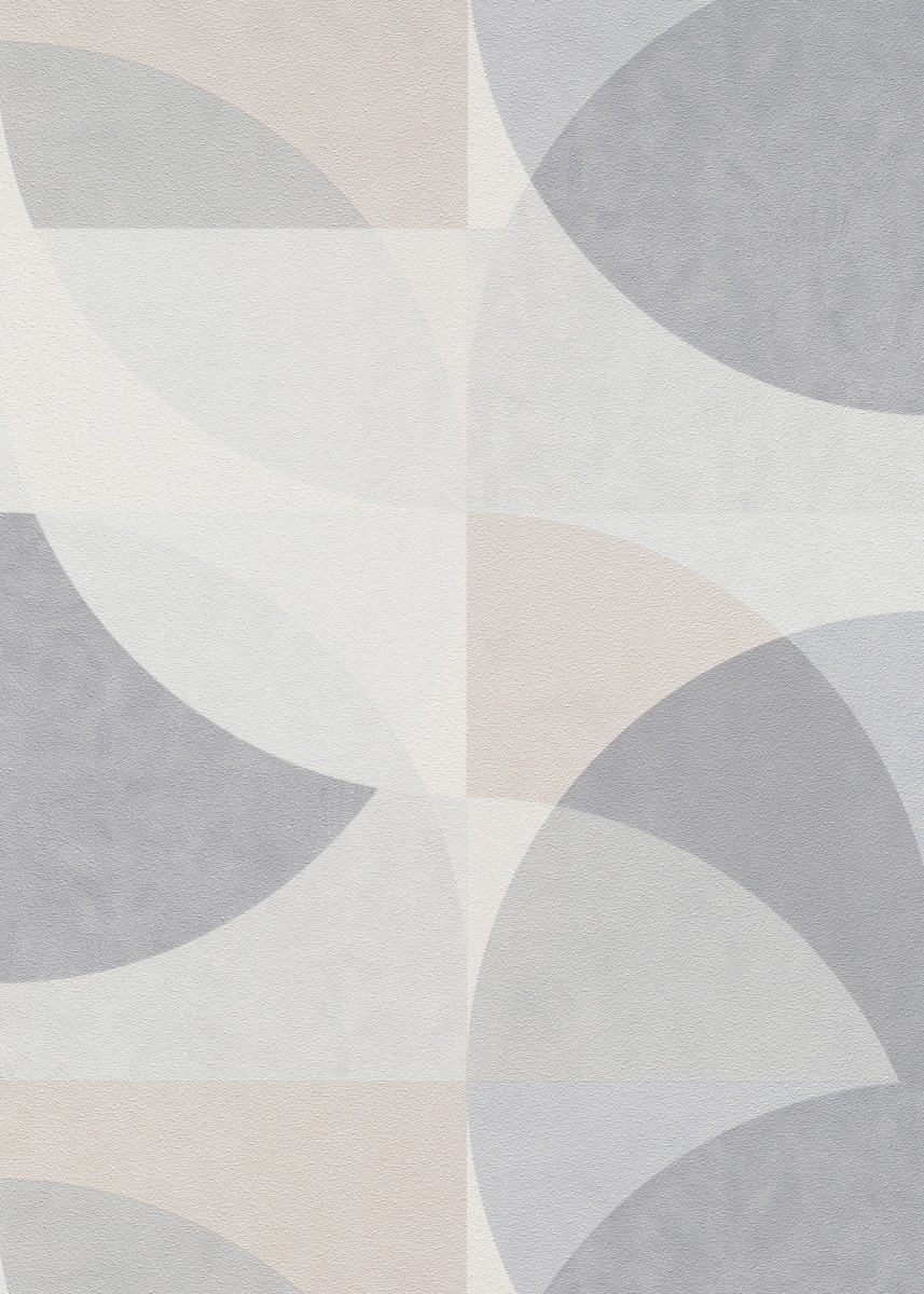 Vliestapete WPE-901347 - Geometrische Muster,Mosaik - Weiss,Beige,Creme,Grau