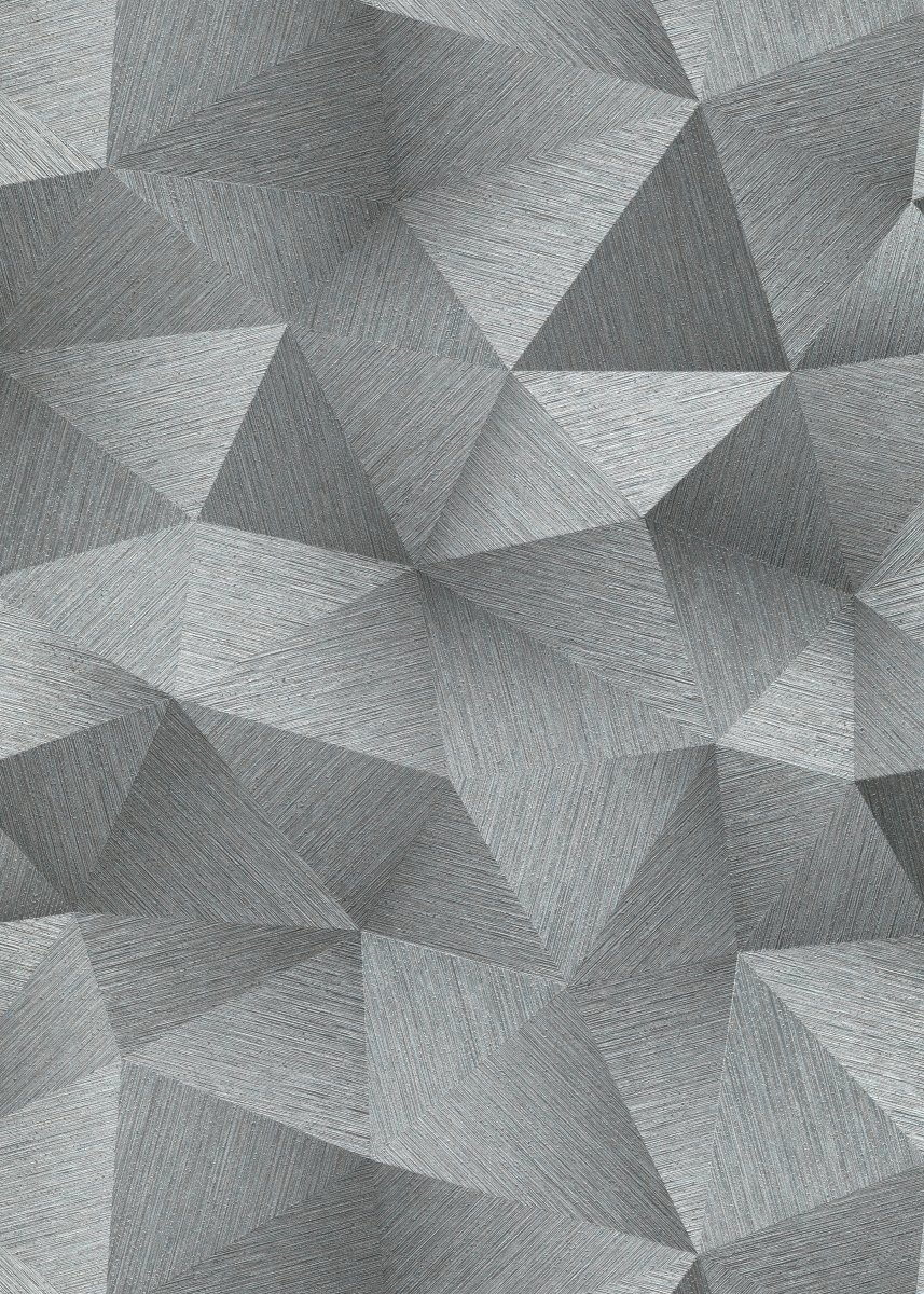 Vliestapete WPE-901476 - Geometrische Muster - Metallics,Grau