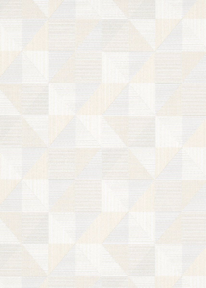 Vliestapete WPE-901542 - Geometrische Muster,Quadrate und Rechtecke - Beige,Creme