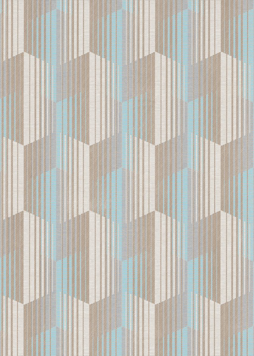 Vliestapete WPE-901581 - Geometrische Muster,Streifen und Linien - Blau,Beige,Braun