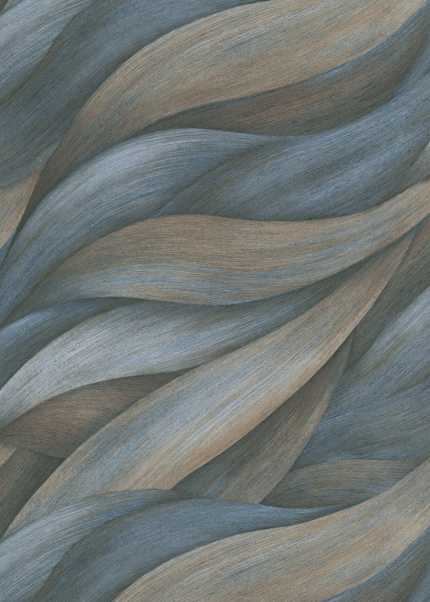 Vliestapete WPE-901616 - Grafische,Dekorativ Muster, - Blau,Braun