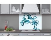 Küchenrückwand Plexiglas Küchenrückwand Plexiglas - Eiswürfel 80 x 60 cm