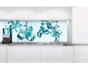 Küchenrückwand Plexiglas Küchenrückwand Plexiglas - Eiswürfel 180 x 60 cm