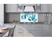 Küchenrückwand Dibond Küchenrückwand Dibond - Eiswürfel 100 x 60 cm