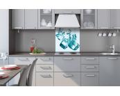 Küchenrückwand Dibond Küchenrückwand Dibond - Eiswürfel 60 x 60 cm