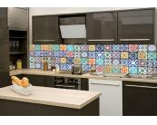 Küchenrückwand - Platte Küchenrückwand Glas - Azulejos