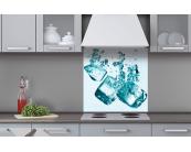 Küchenrückwand Plexiglas Küchenrückwand Plexiglas - Eiswürfel 60 x 60 cm