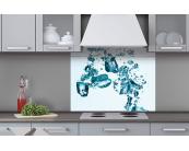 Küchenrückwand Dibond Küchenrückwand Dibond - Eiswürfel 80 x 60 cm