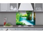 Küchenrückwand Plexiglas Küchenrückwand Plexiglas - Entspannung im Wald 80 x 60 cm