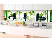 Küchenrückwand Folie - Zen Steine 350 x 60 cm