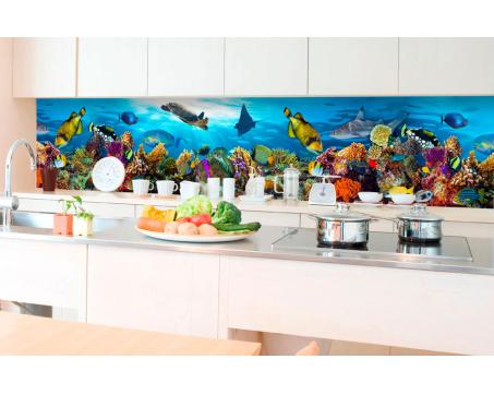 Küchenrückwand Folie - Fische im Ozean 350 x 60 cm
Durch Anklicken wird das Abbildungsdetail angezeigt.