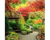 Fotoboden 170 x 170 cm Bodenaufkleber - Japanischer Garten 170 x 170 cm
