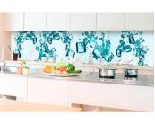 Küchenrückwand Folie - Eiswürfel 350 x 60 cm