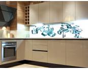 Selbstklebende Fototapeten Küchenrückwand Folie - Eiswürfel 180 x 60 cm