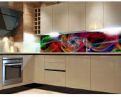 Selbstklebende Fototapeten Küchenrückwand Folie - Elegante Linien 180 x 60 cm