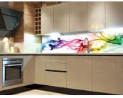 Küchenrückwand - Selbstklebende Folie Küchenrückwand Folie - Rauch 180 x 60 cm