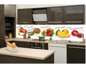 Selbstklebende Fototapeten Küchenrückwand Folie - Früchte Mix 260 x 60 cm