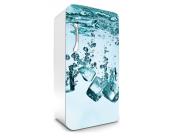 Klebefolie Kühlschrank - 65 x 120 cm Kühlschrank Aufkleber - Eiswürfel 65 x 120 cm