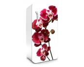 Klebefolie Kühlschrank - 65 x 120 cm Kühlschrank Aufkleber - Orchidee 65 x 120 cm