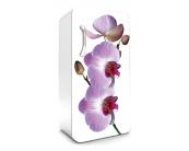Klebefolie Kühlschrank - 65 x 120 cm Kühlschrank Aufkleber - Lila Orchidee 65 x 120 cm