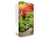 Klebefolie Kühlschrank - 65 x 120 cm Kühlschrank Aufkleber - Japanischer Garten 65 x 120 cm