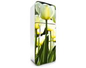 Kühlschrank Aufkleber Kühlschrank Aufkleber - Weiße Tulpen 65 x 180 cm