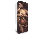 Klebefolie Kühlschrank - 65 x 180 cm Kühlschrank Aufkleber - Sexy Woman 65 x 180 cm