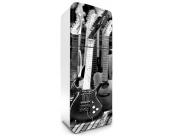 Klebefolie Kühlschrank - 65 x 180 cm Kühlschrank Aufkleber - Gitarre 65 x 180 cm