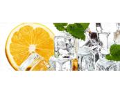 Vlies Fototapete - Zitrone und Eis 375 x 150 cm 